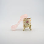 Fleur Rose Quartz Wand / 7’’ Curved Bulbous