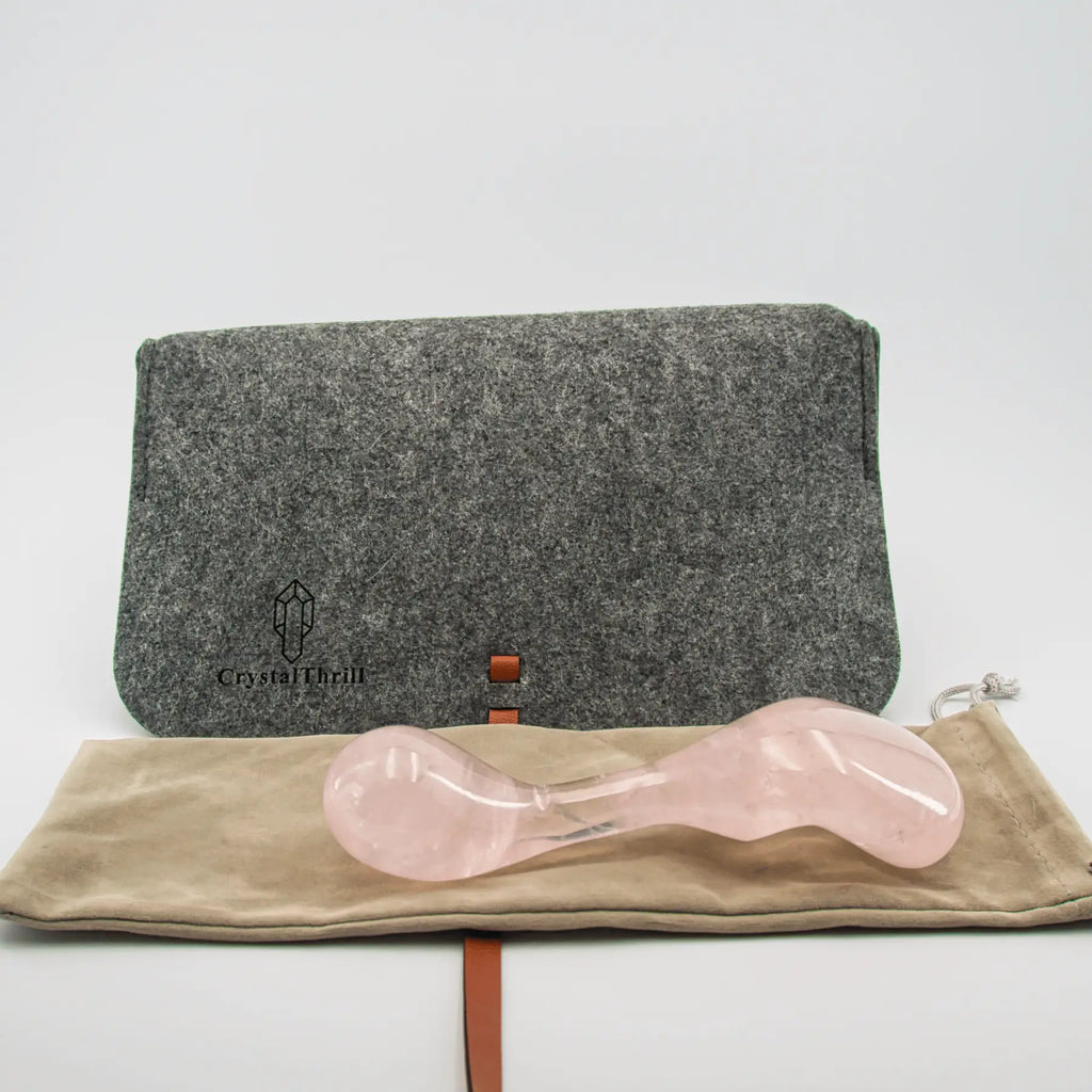 Fleur Rose Quartz Wand / 7’’ Curved Bulbous