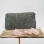 Fleur Rose Quartz Wand / 7’’ Curved Bulbous