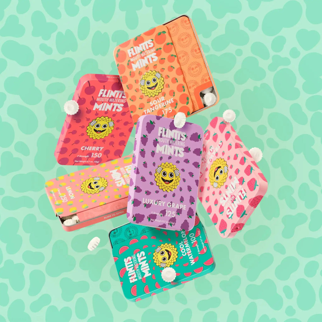 Flintts Mints 3-Packs - Combat Dry Mouth! - Enhancers