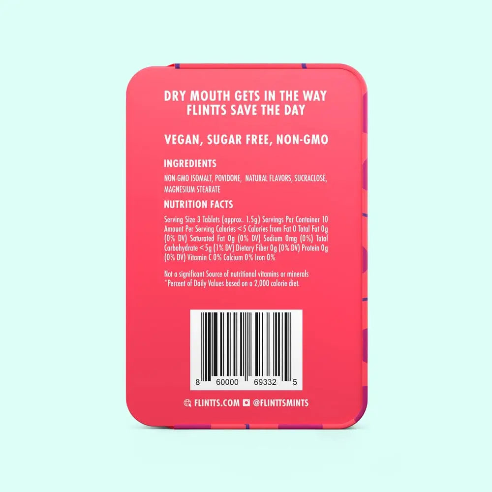 Flintts Mints 3-Packs - Combat Dry Mouth! - Enhancers
