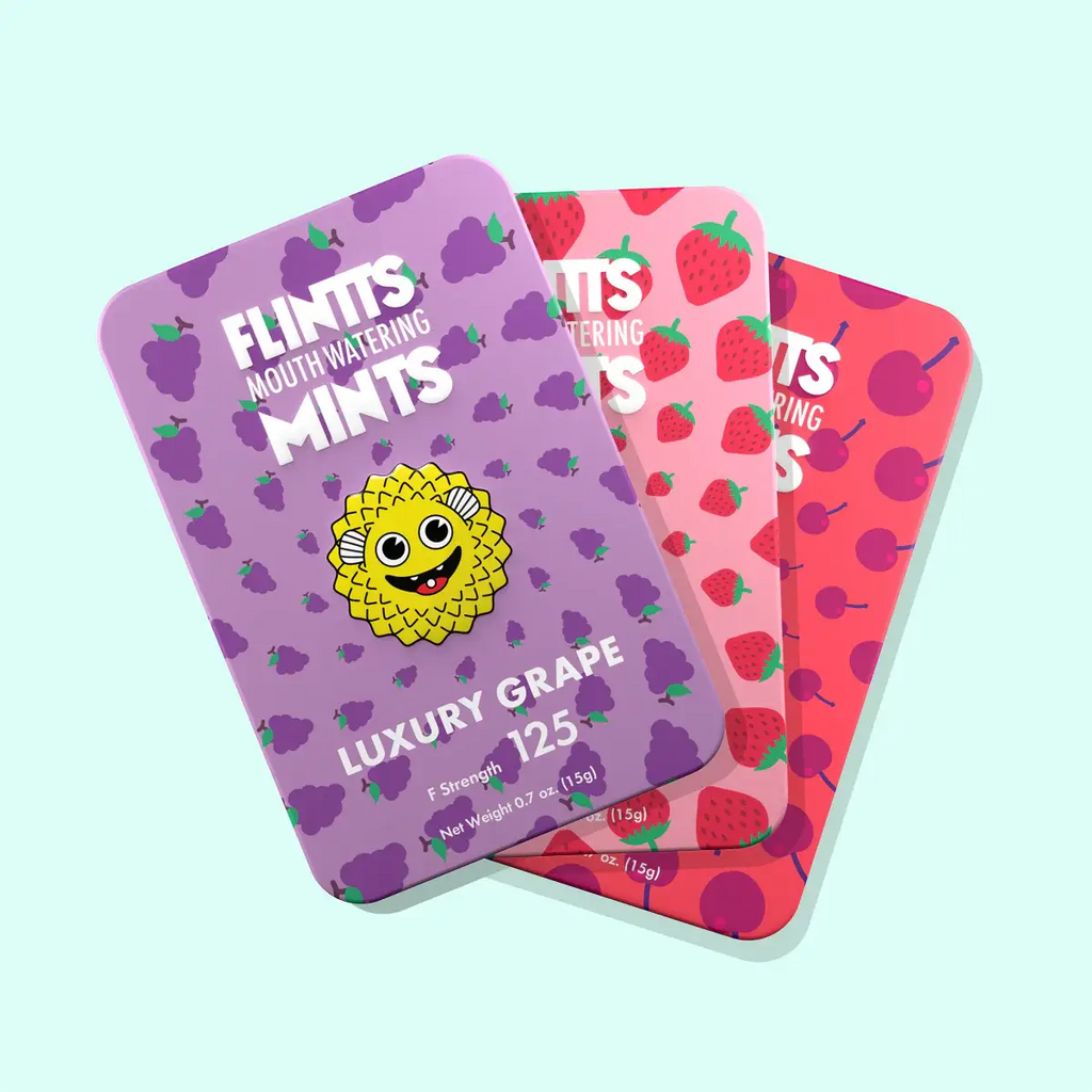 Flintts Mints 3-Packs - Combat Dry Mouth! - Jam Band - Enhancers