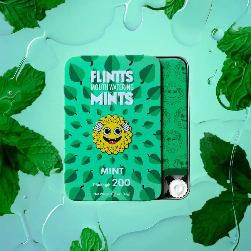 Flintts Mints 3-Packs - Combat Dry Mouth! - Mint F Strength 200 - Enhancers