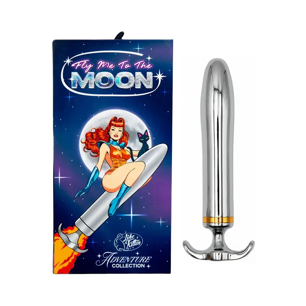 Silver Fly Me To The Moon Metal Vibrator