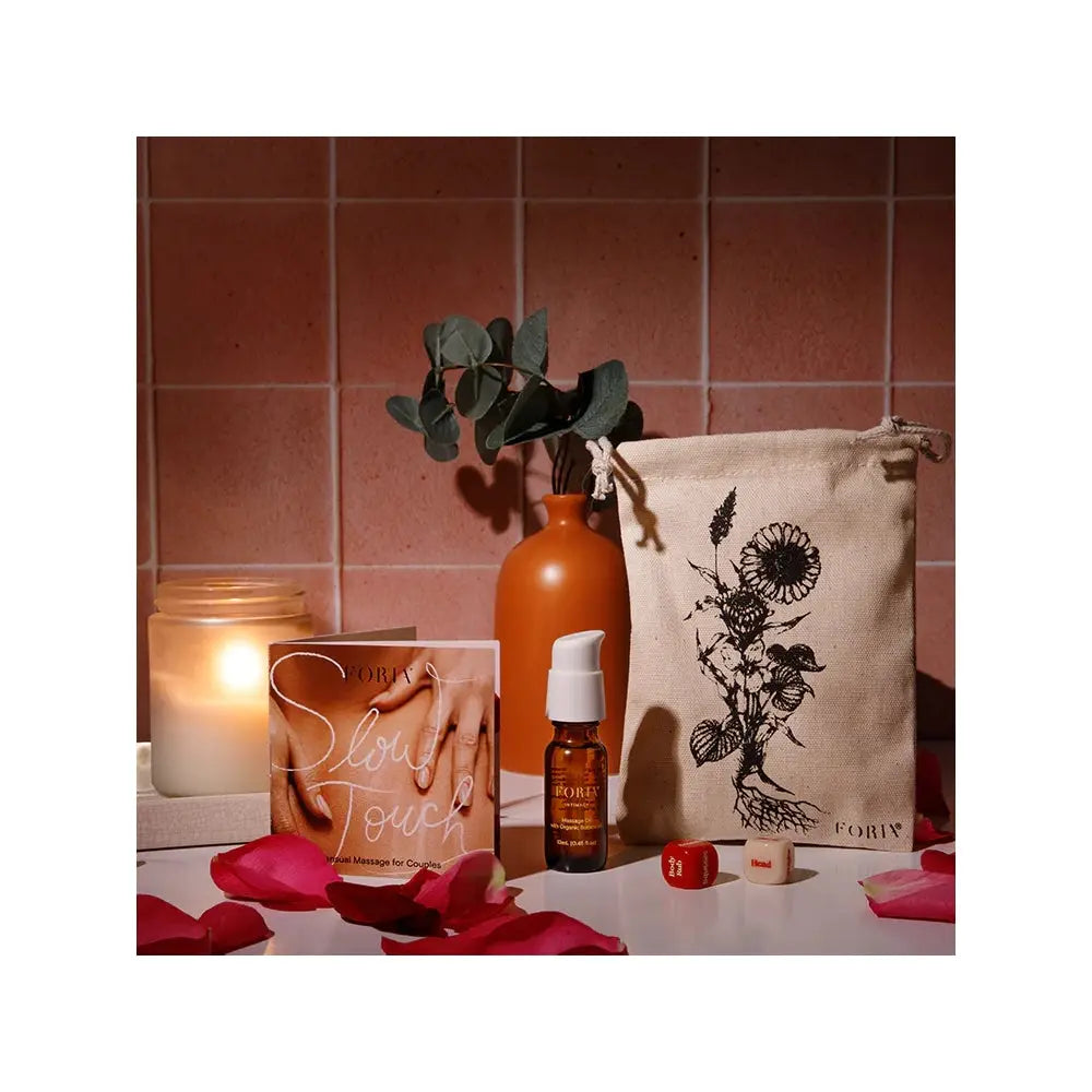 Foria® Foria Desire Dice Kit, Massage Oil + Couples Game