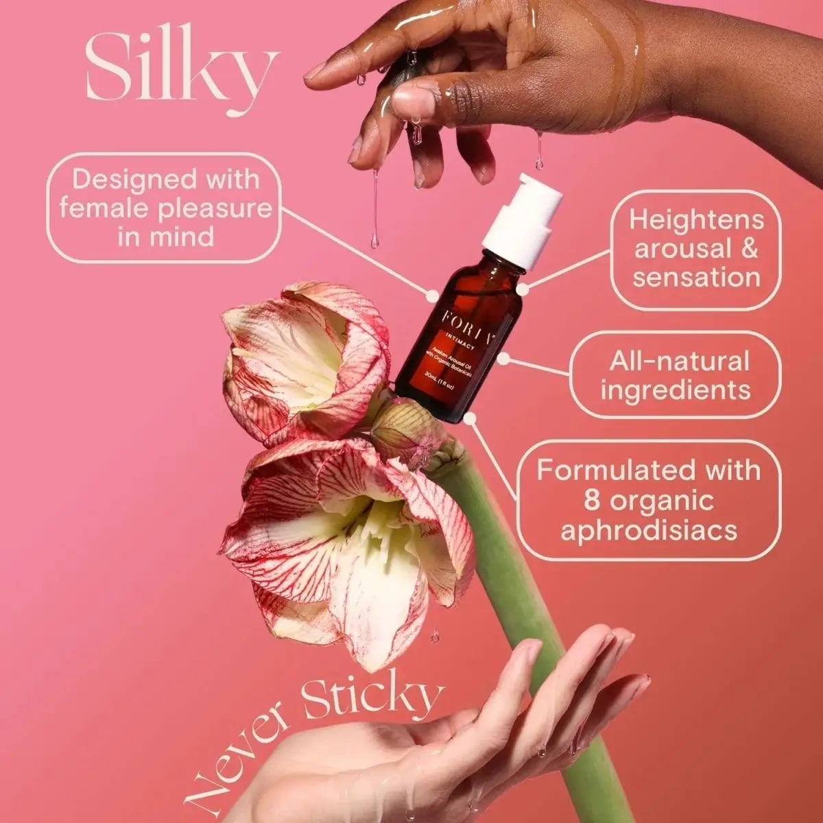 Foria® Intimacy Awaken Arousal Oil with Organic Botanicals - Rolik®