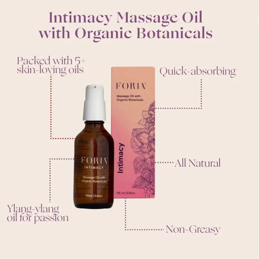 Foria® Intimacy Massage Oil with Organic Botanicals - Rolik®