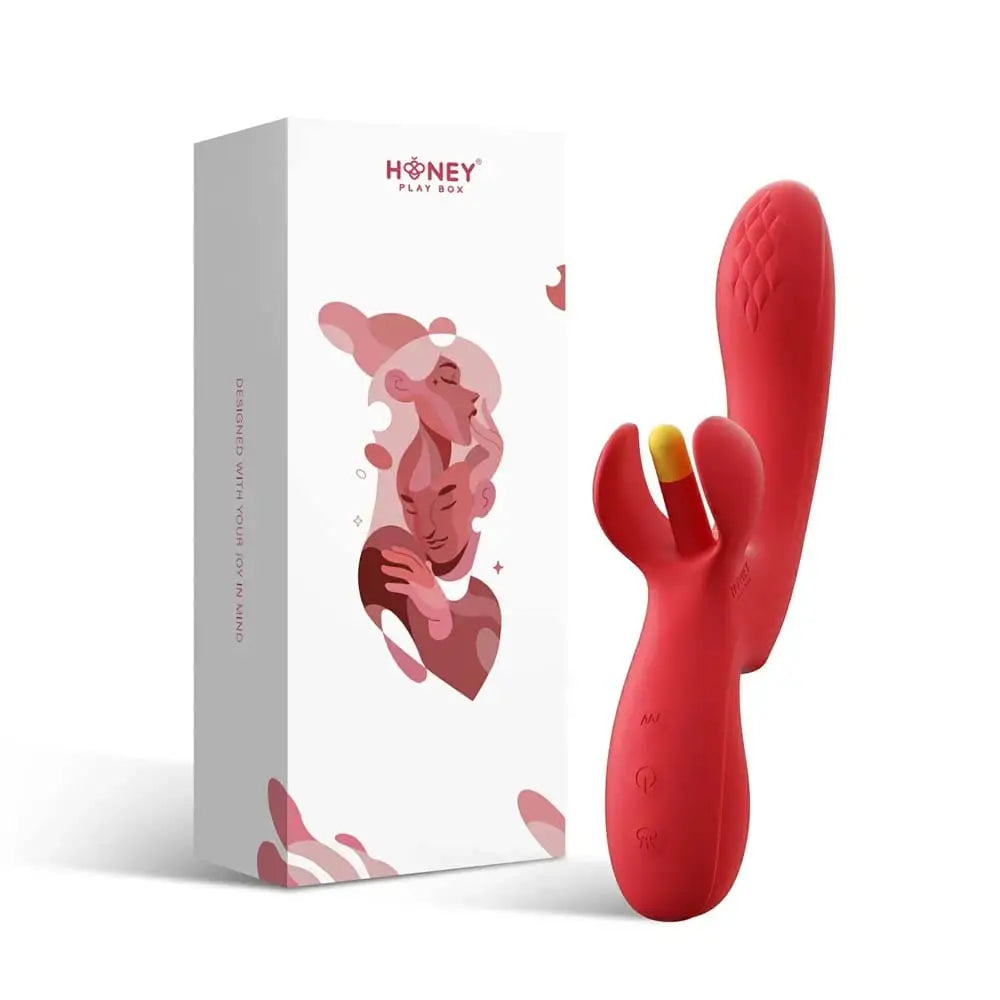 Honey Play Box Fortexa Flapping Clit & G-Spot App-Enabled Vibrator Red Rolik®