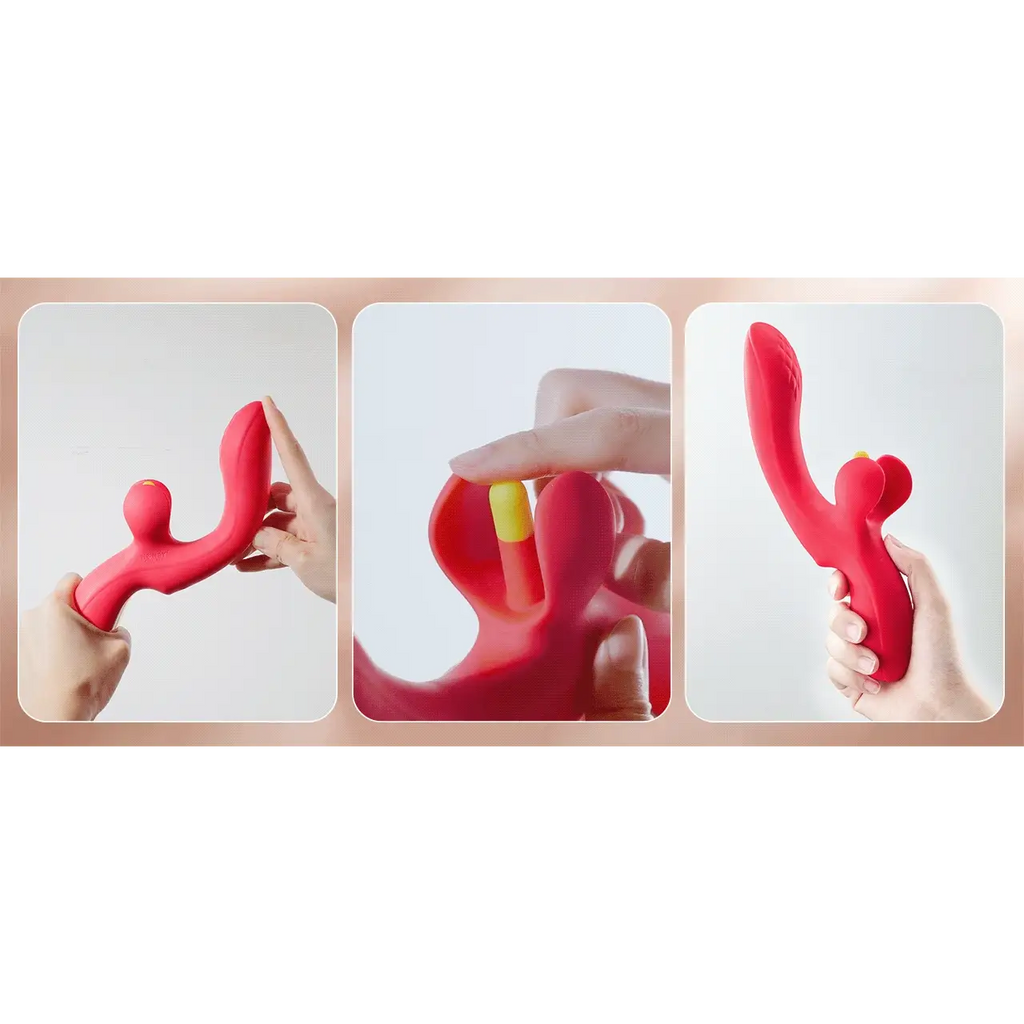 Honey Play Box Fortexa Flapping Clit & G-Spot App-Enabled Vibrator Red Rolik®