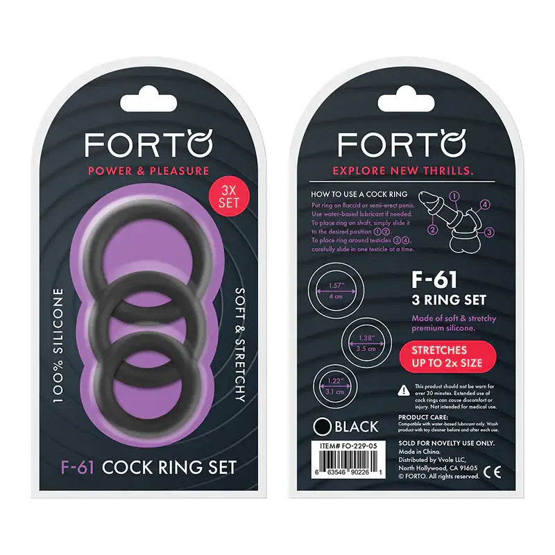 Forto F - 61 3 - Piece Silicone C - Ring - Rolik®
