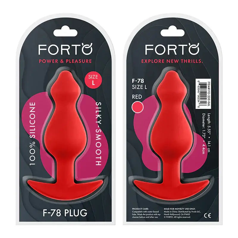 Forto F - 78 Silicone Pointee Butt Plug - Rolik®