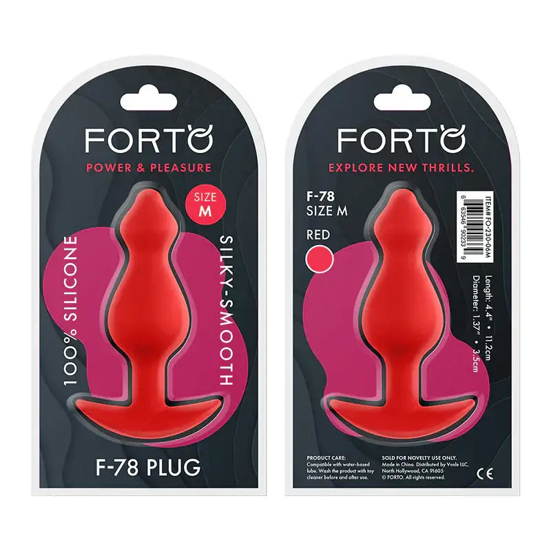 Forto F - 78 Silicone Pointee Butt Plug - Rolik®