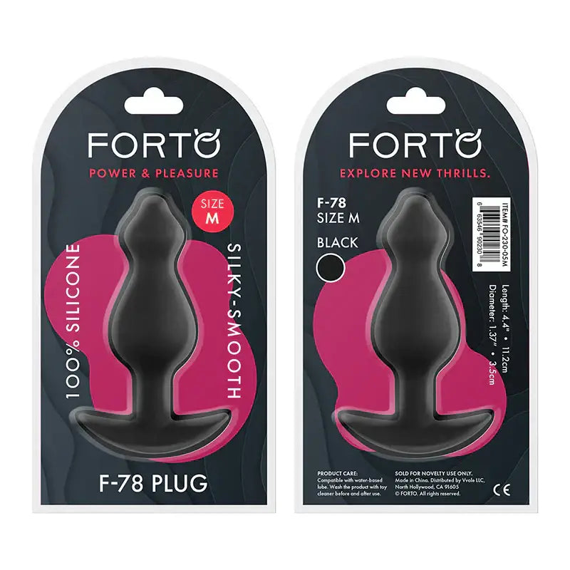 Forto F - 78 Silicone Pointee Butt Plug - Rolik®