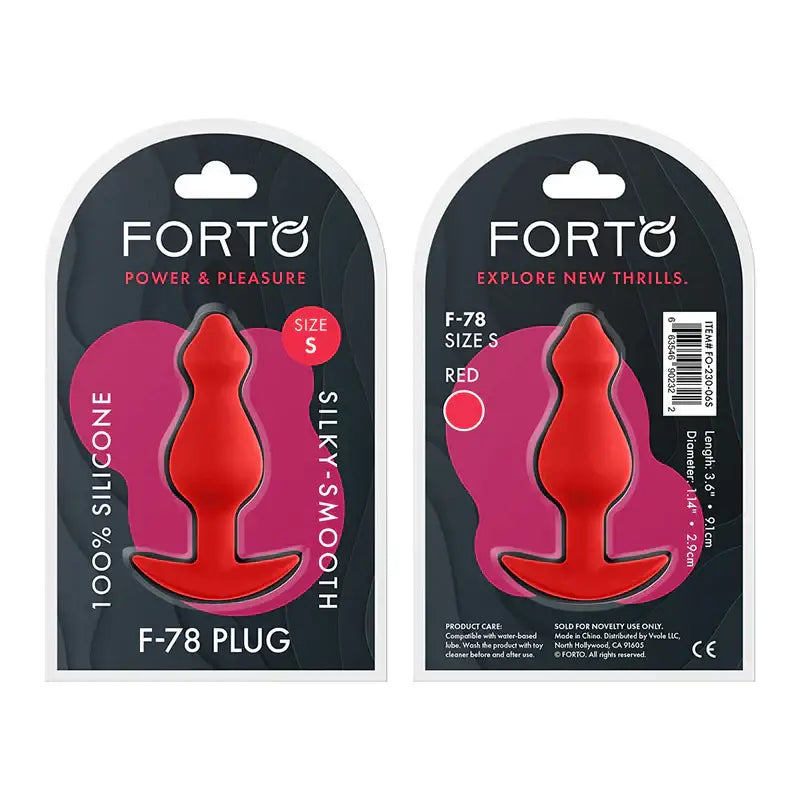 Forto F - 78 Silicone Pointee Butt Plug - Rolik®