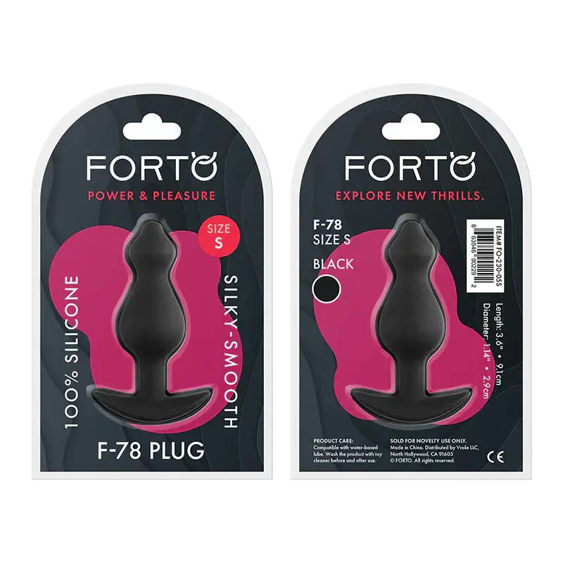 Forto F - 78 Silicone Pointee Butt Plug - Rolik®