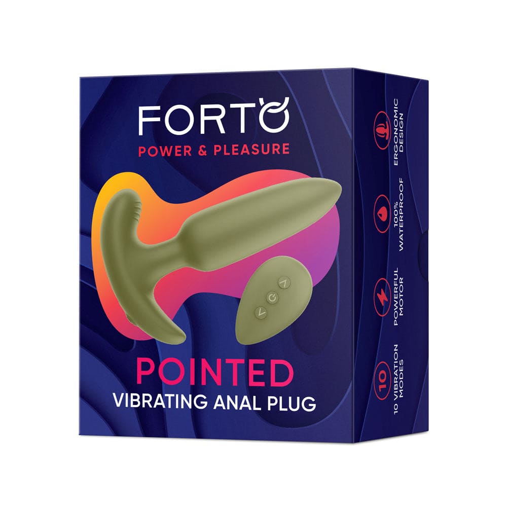 Forto Pointed Vibrating Remote Anal Plug - Rolik®