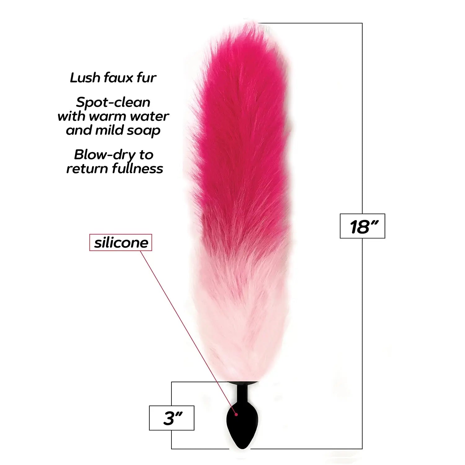 Foxy Fox Tail Silicone Butt Plug - Butt Plug