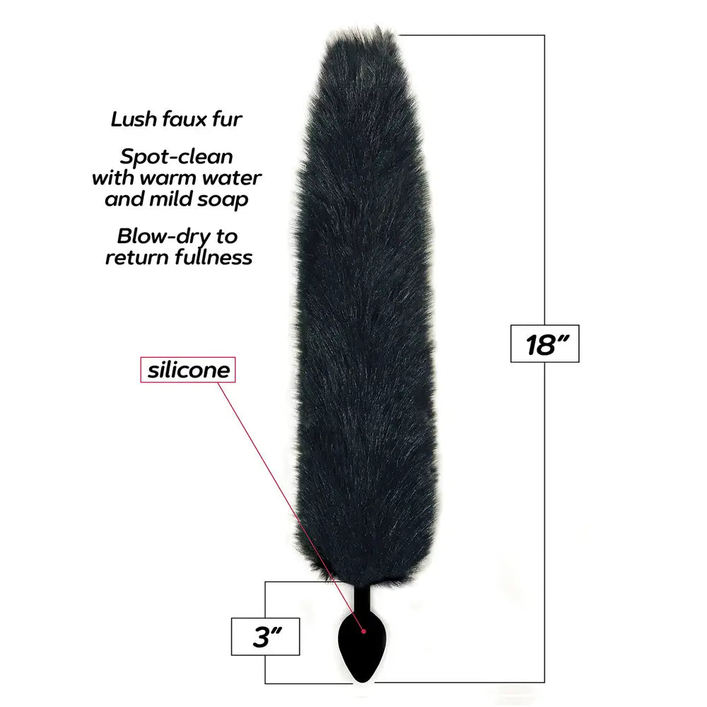 Foxy Fox Tail Silicone Butt Plug - Butt Plug