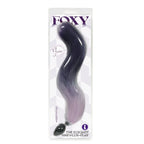 Foxy Fox Tail Silicone Butt Plug - Purple - Butt Plug