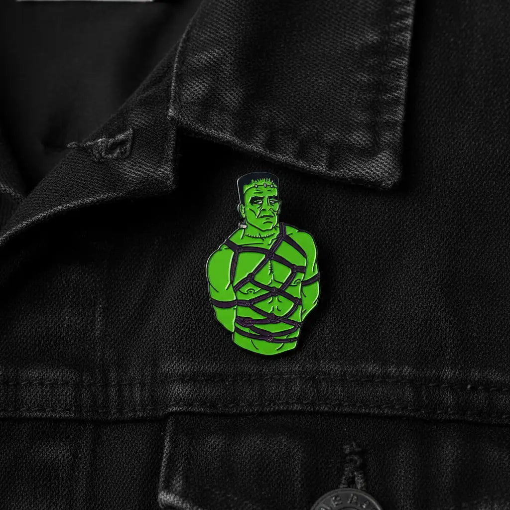 Green Frank Enamel Pin
