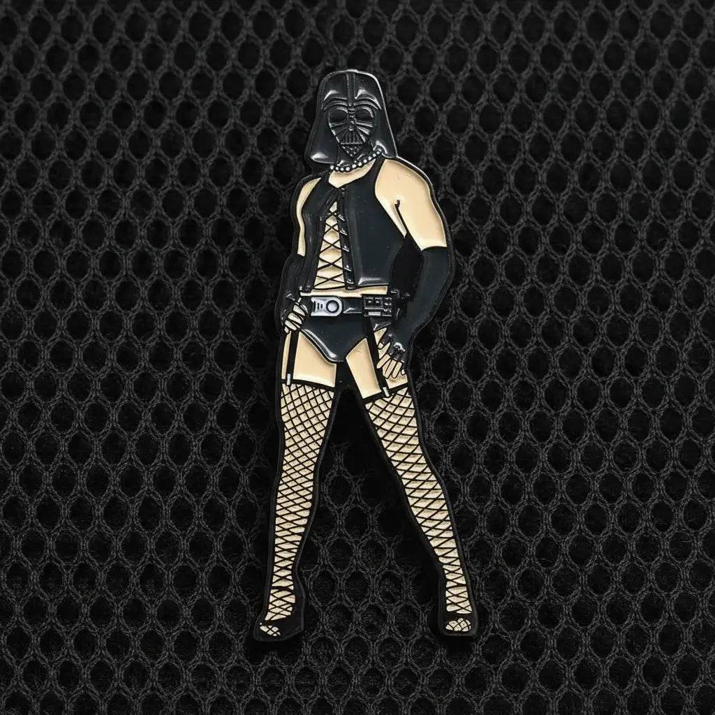 Black Frank N Vader Enamel Pin