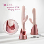 Fraya Thrusting Rabbit Vibrator with Charging Station - Rolik®