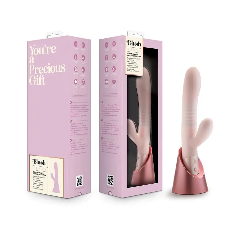 Fraya Thrusting Rabbit Vibrator with Charging Station - Rolik®