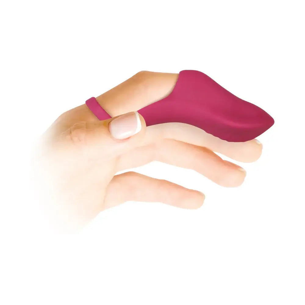 Frisky Finger Rechargeable Bullet Vibrator - Red