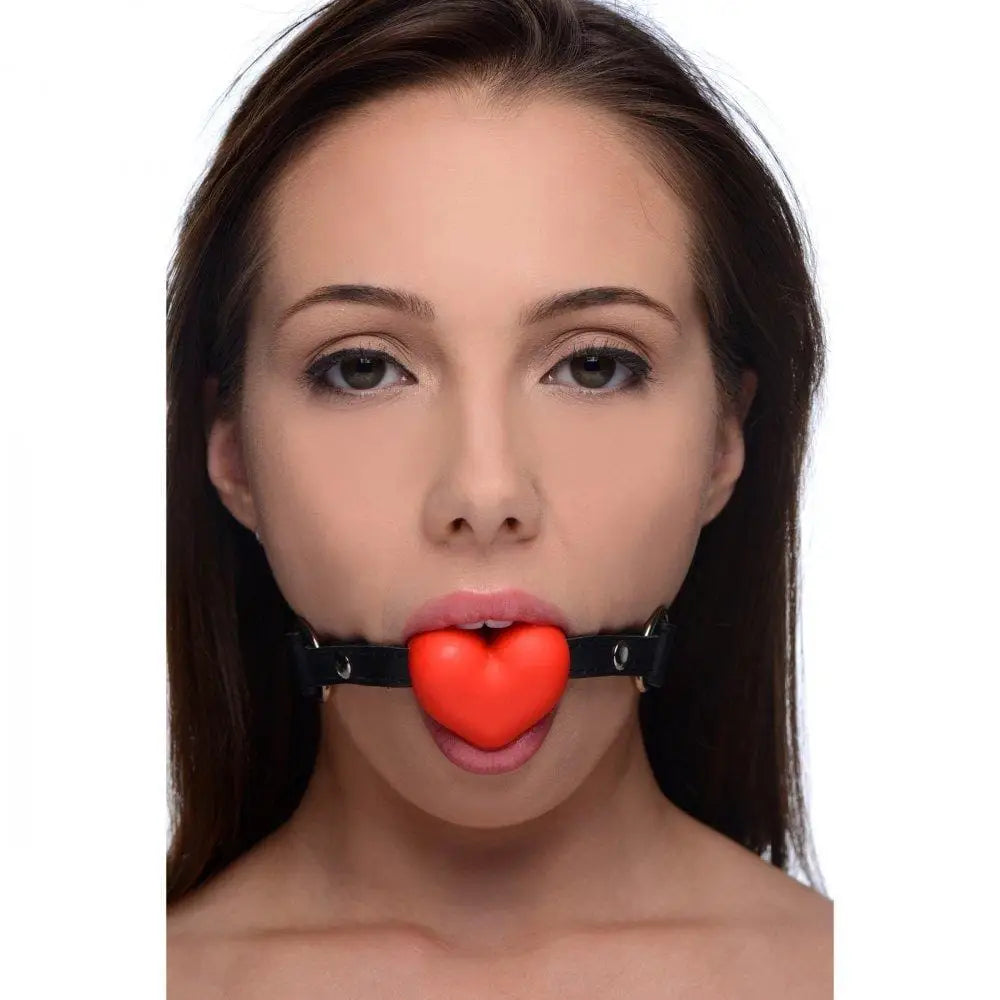Frisky™ Heart Beat Silicone Heart - Shaped Mouth Gag - Rolik®