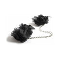 Frou Romantic Satin Organza Handcuffs Subtly - Black - Restraints
