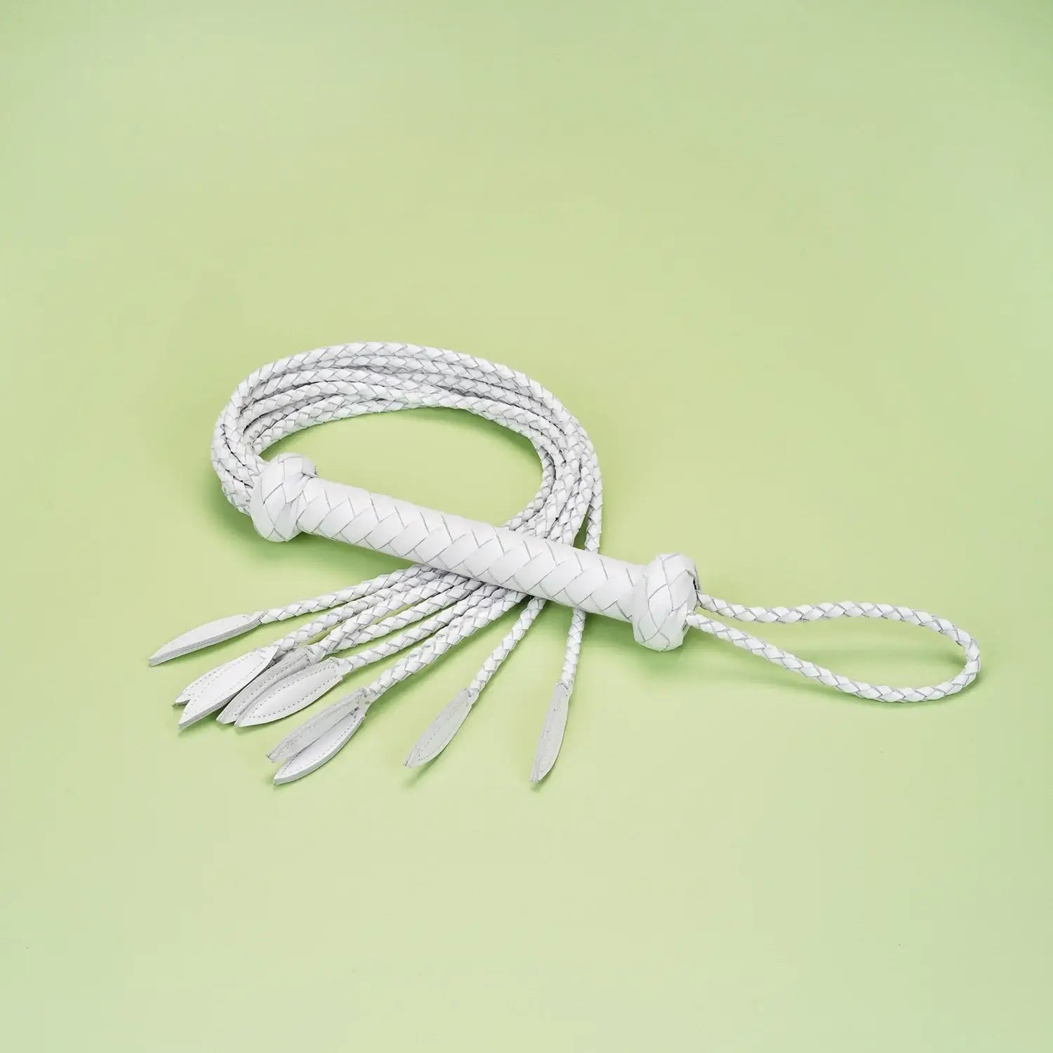 Fuji White Collection Braided Cat O’ Nine Tails Flogger