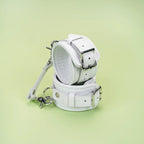 Fuji White Collection Leather Ankle Cuffs - Restraints