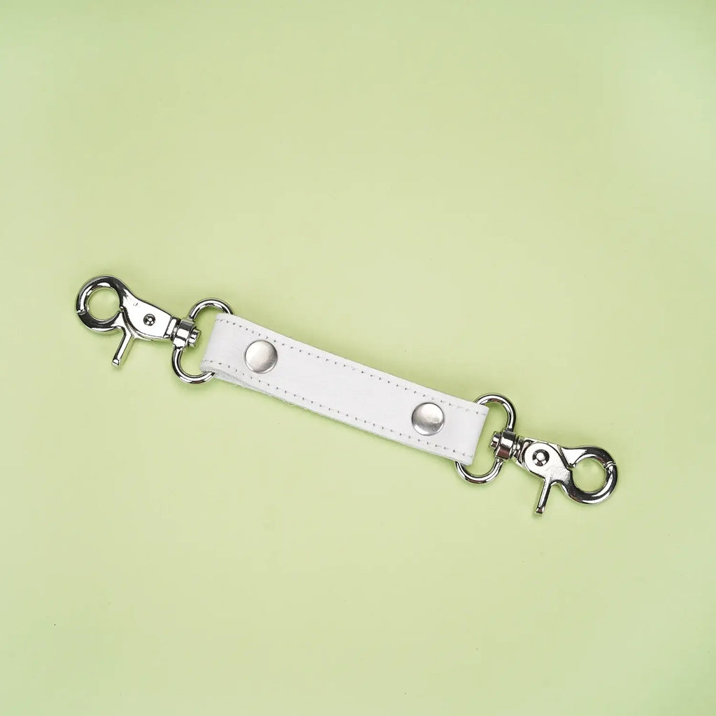 Fuji White Collection Leather Handcuffs - Restraints