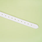 Fuji White Collection Leather & Silicone Ball Gag - Gags