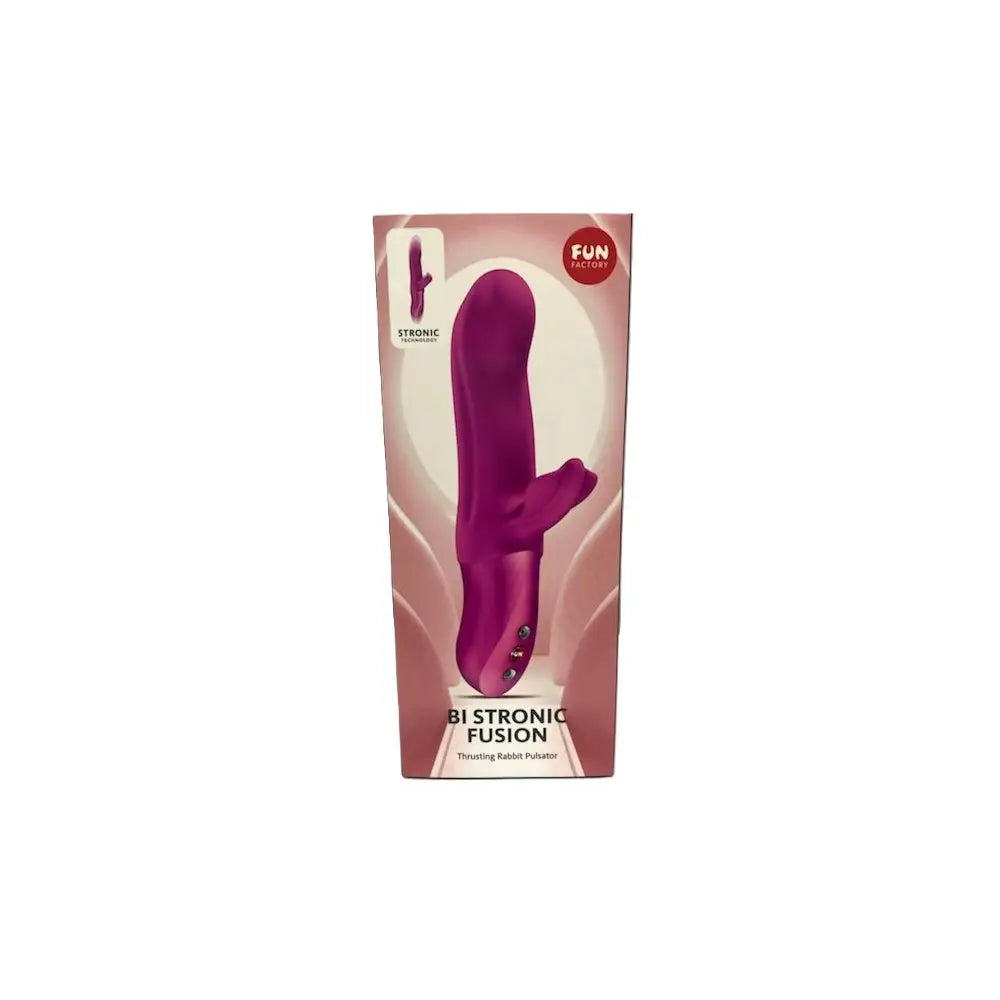 Fun Factory Bi Stronic Fusion - Dual Thrusting Rabbit Vibrator Magenta
