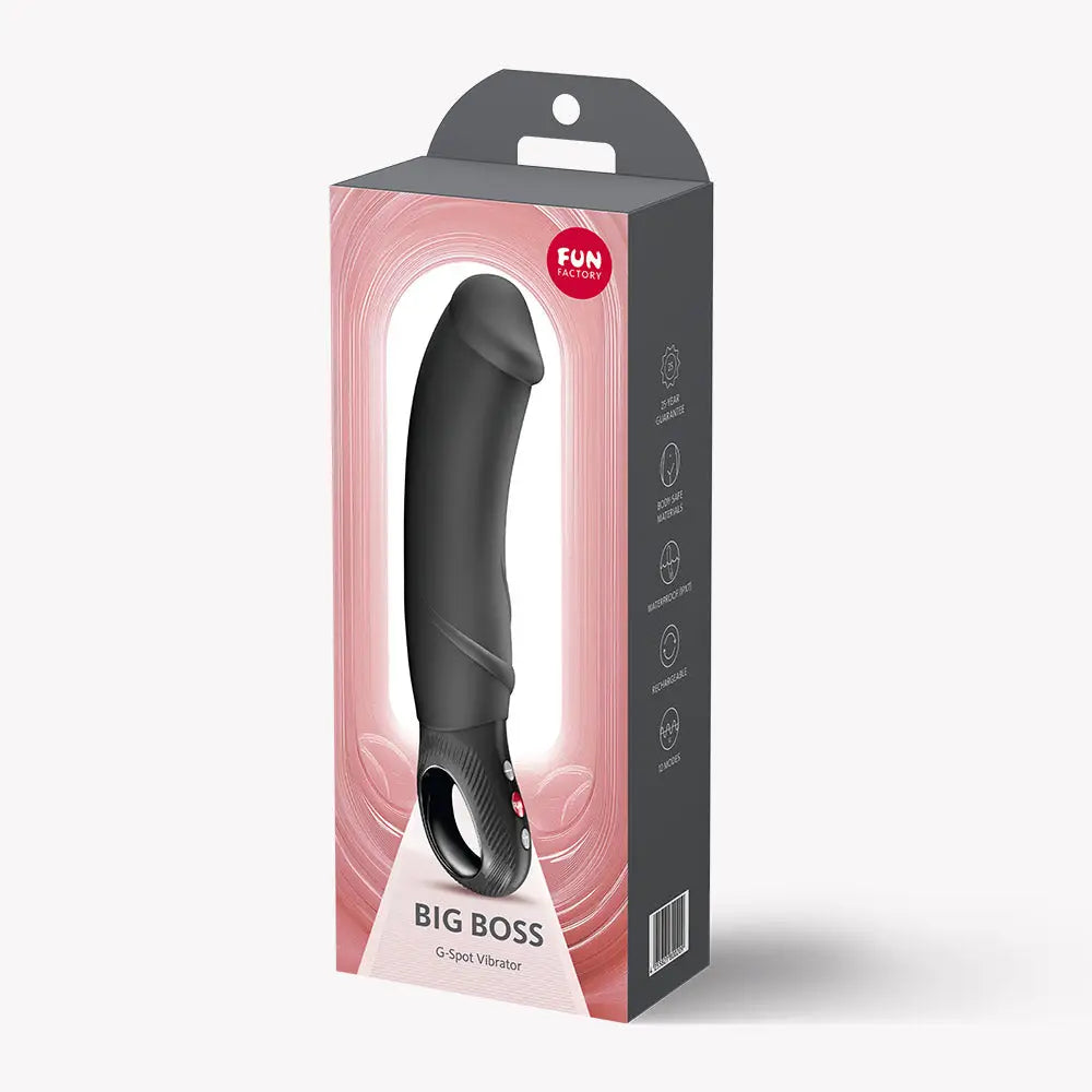 Fun Factory FUN FACTORY Big Boss G-Spot Vibrator - Powerful Rechargeable Silicone Black