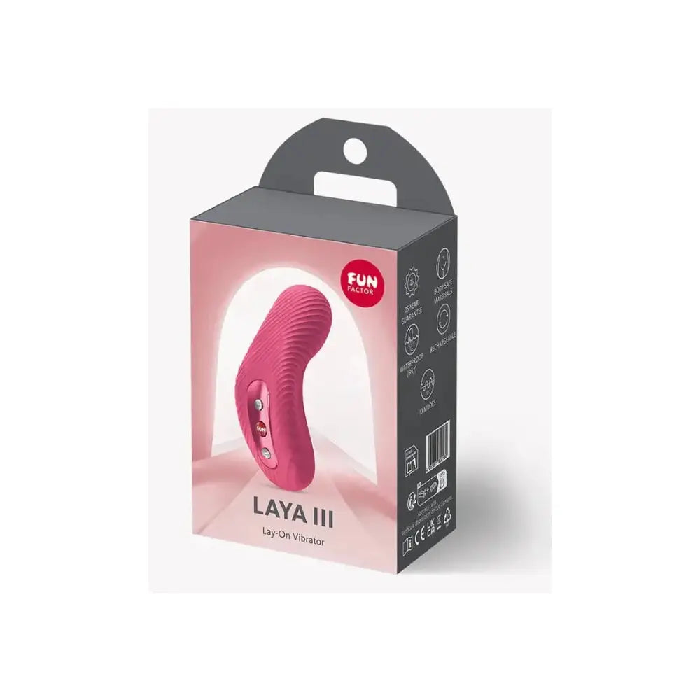Fun Factory Laya III - Ergonomic Lay-On Clitoral Vibrator Cerise