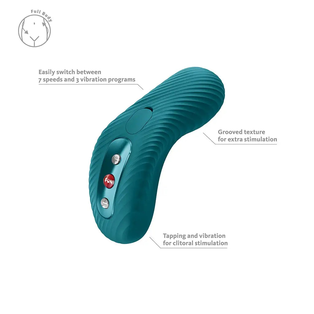 Fun Factory LAYA III Rechargeable Lay-On Vibrator Teal
