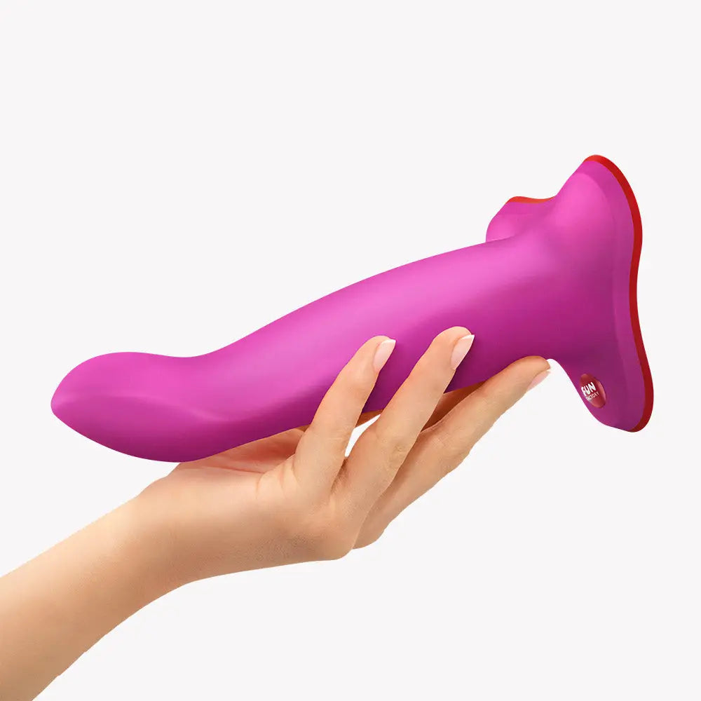 Fun Factory Limba Flex Medium Bendable Dildo - Flexible Silicone G-Spot & P-Spot Massager Magenta