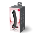 Fun Factory Magnum G-Spot Dildo - 7.2’’ Silicone Strap-On Compatible Black