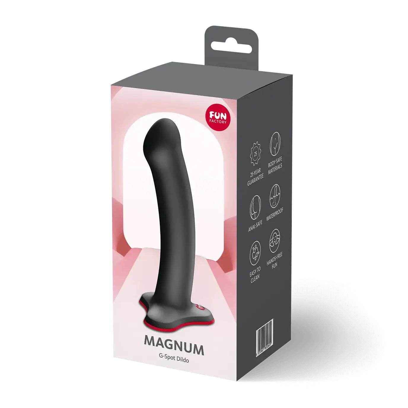 Fun Factory Magnum G-Spot Dildo - 7.2’’ Silicone Strap-On Compatible Black