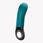 Fun Factory Manta Vibrating Stroker - Flexible Wings & Deep Rumble Teal