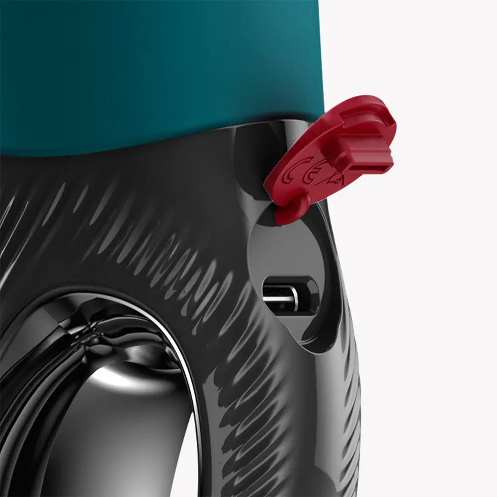 Fun Factory Manta Vibrating Stroker - Flexible Wings & Deep Rumble Teal