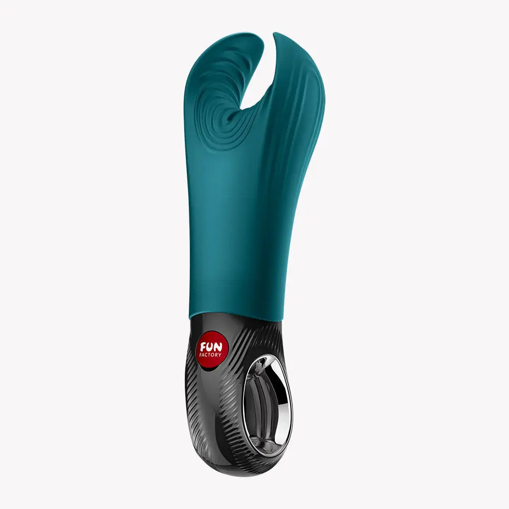 Fun Factory Manta Vibrating Stroker - Flexible Wings & Deep Rumble Teal