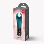 Fun Factory Manta Vibrating Stroker - Flexible Wings & Deep Rumble Teal