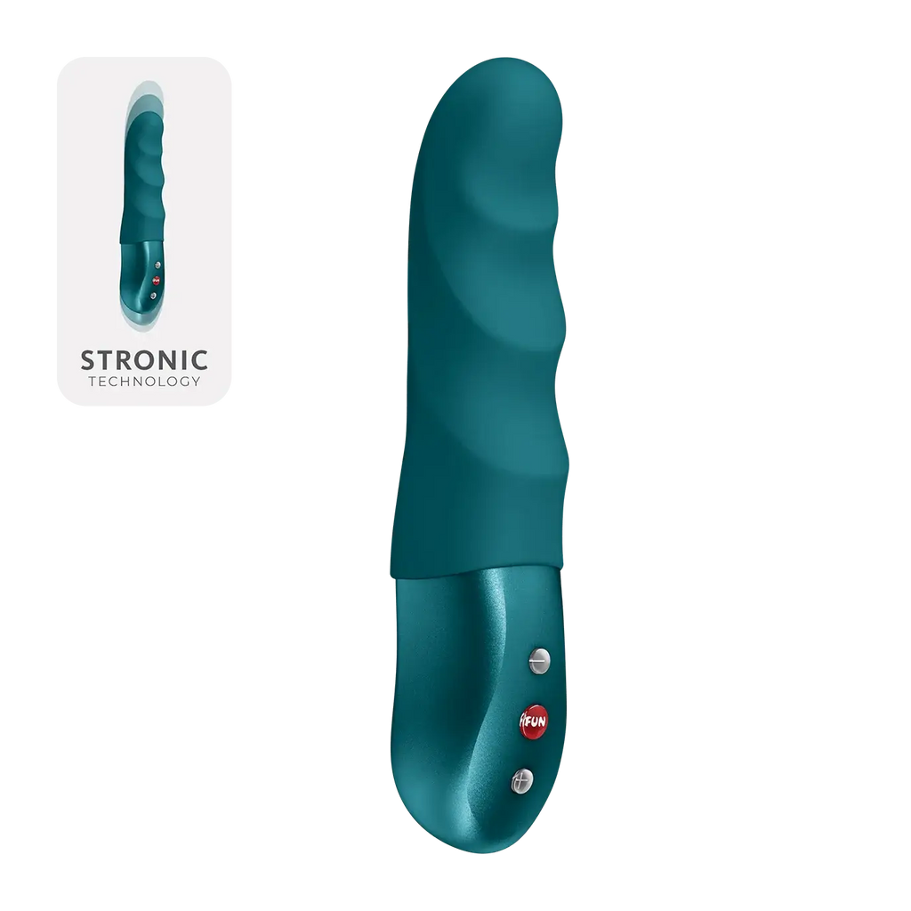 Fun Factory Stronic Petite Thrusting Pulsator - Rechargeable Vibrator Teal