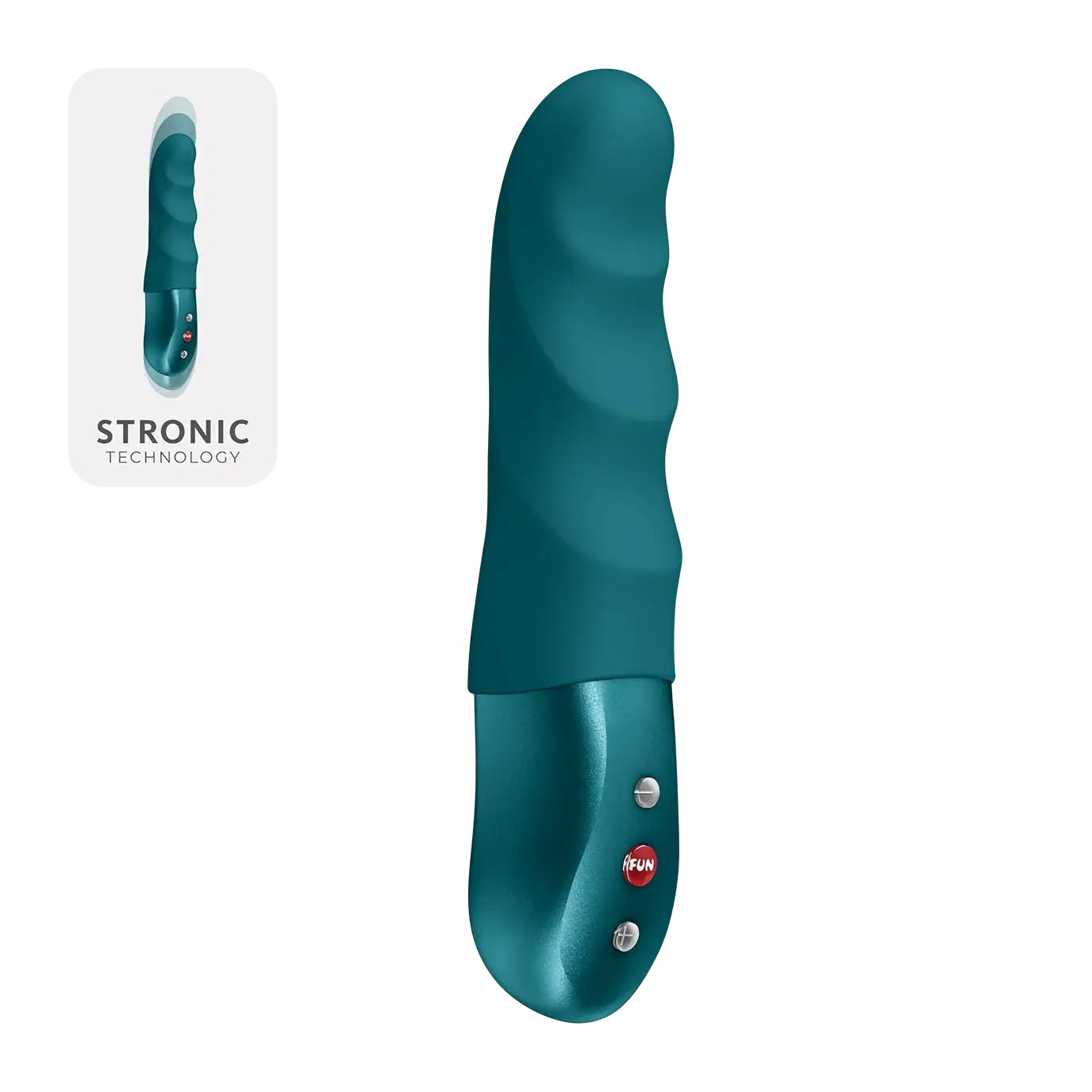 Fun Factory Stronic Petite Thrusting Pulsator - Rechargeable Vibrator Teal