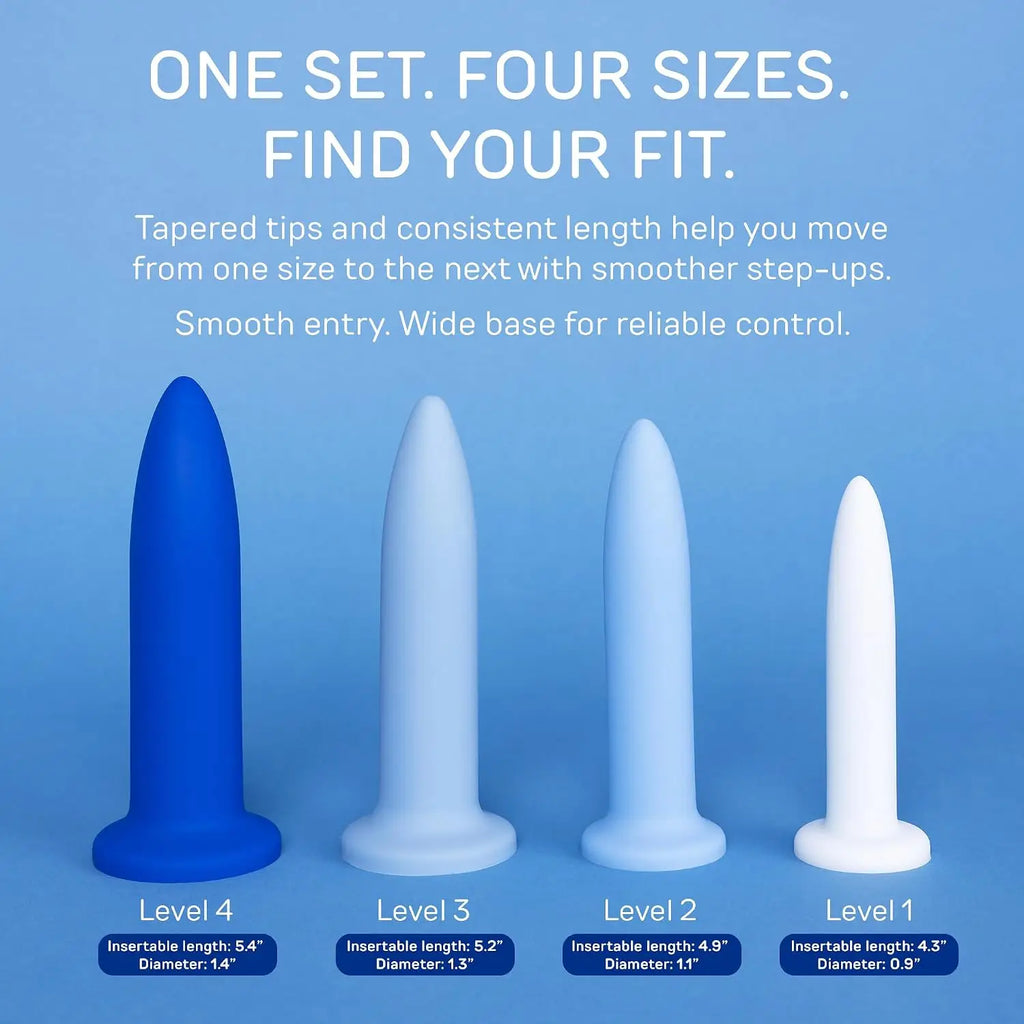 Future Method 4-Piece Silicone Anal Dilator Set - Graduated Training for Comfort & Flexibility
