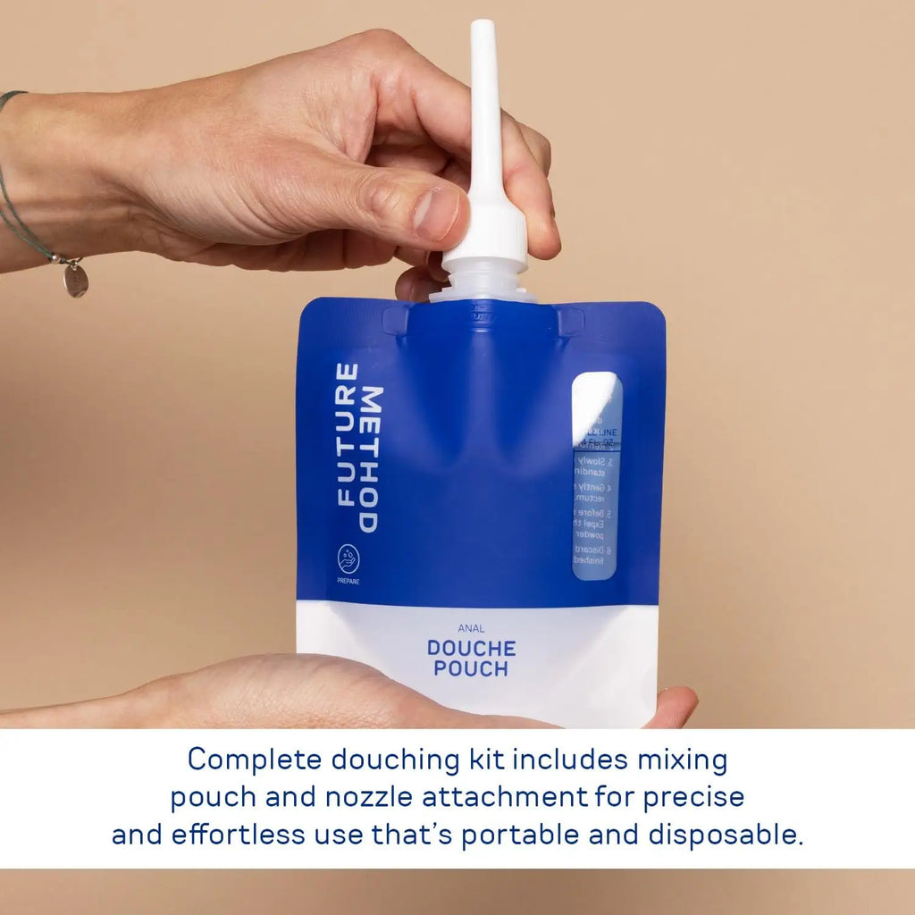 Future Method Anal Douche Kit - All-in-One Travel Isotonic Cleansing with Nozzle