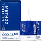 Future Method Anal Douche Kit - All-in-One Travel Isotonic Cleansing with Nozzle 2pk